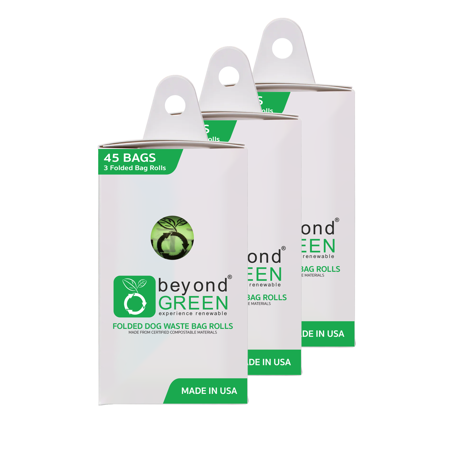 3-Pack of 45 Dog Poop Bags – Leak-Proof, Durable, Plant-Based