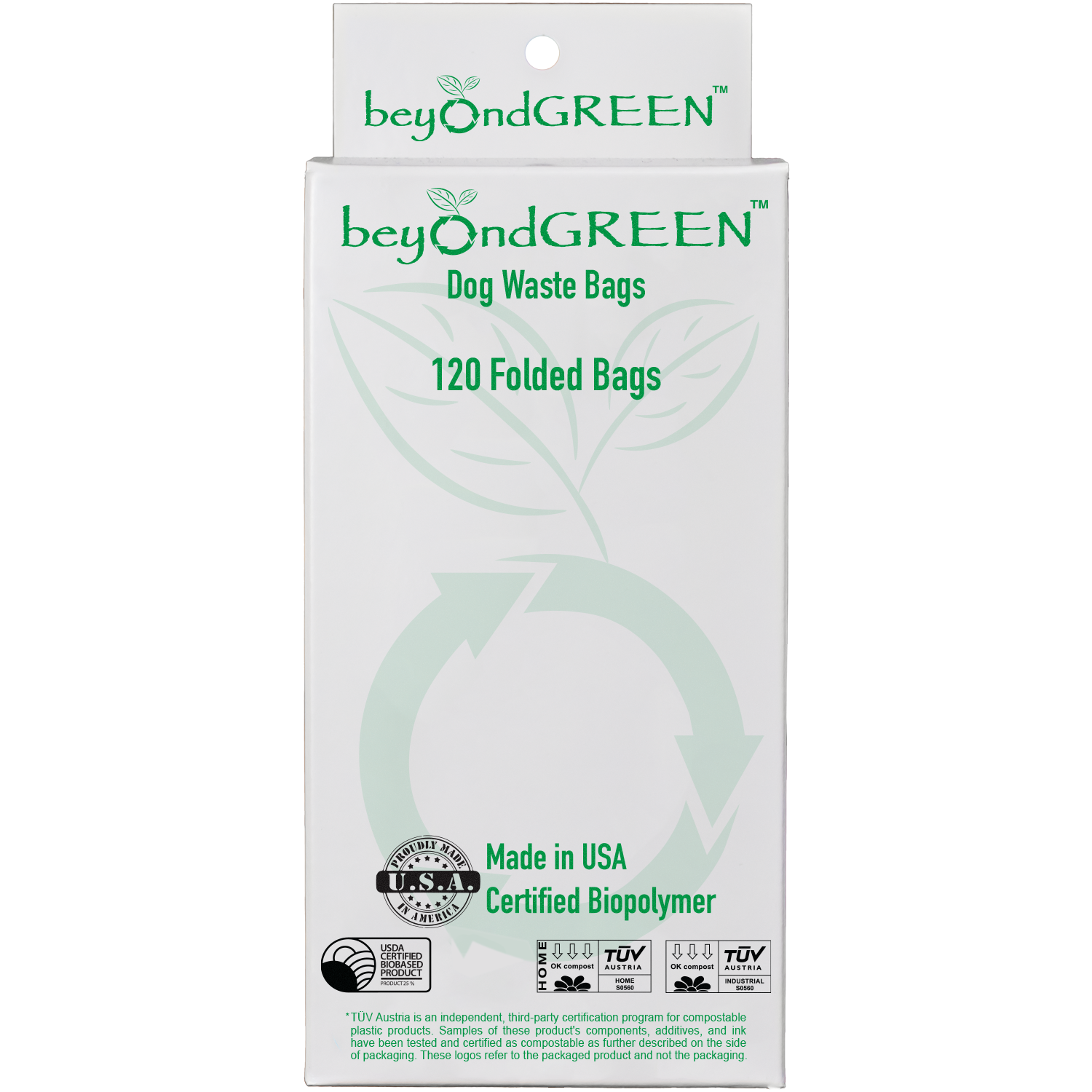 Plant-Based Dog Poop Bags for Leash Dispenser - 120 Bags
