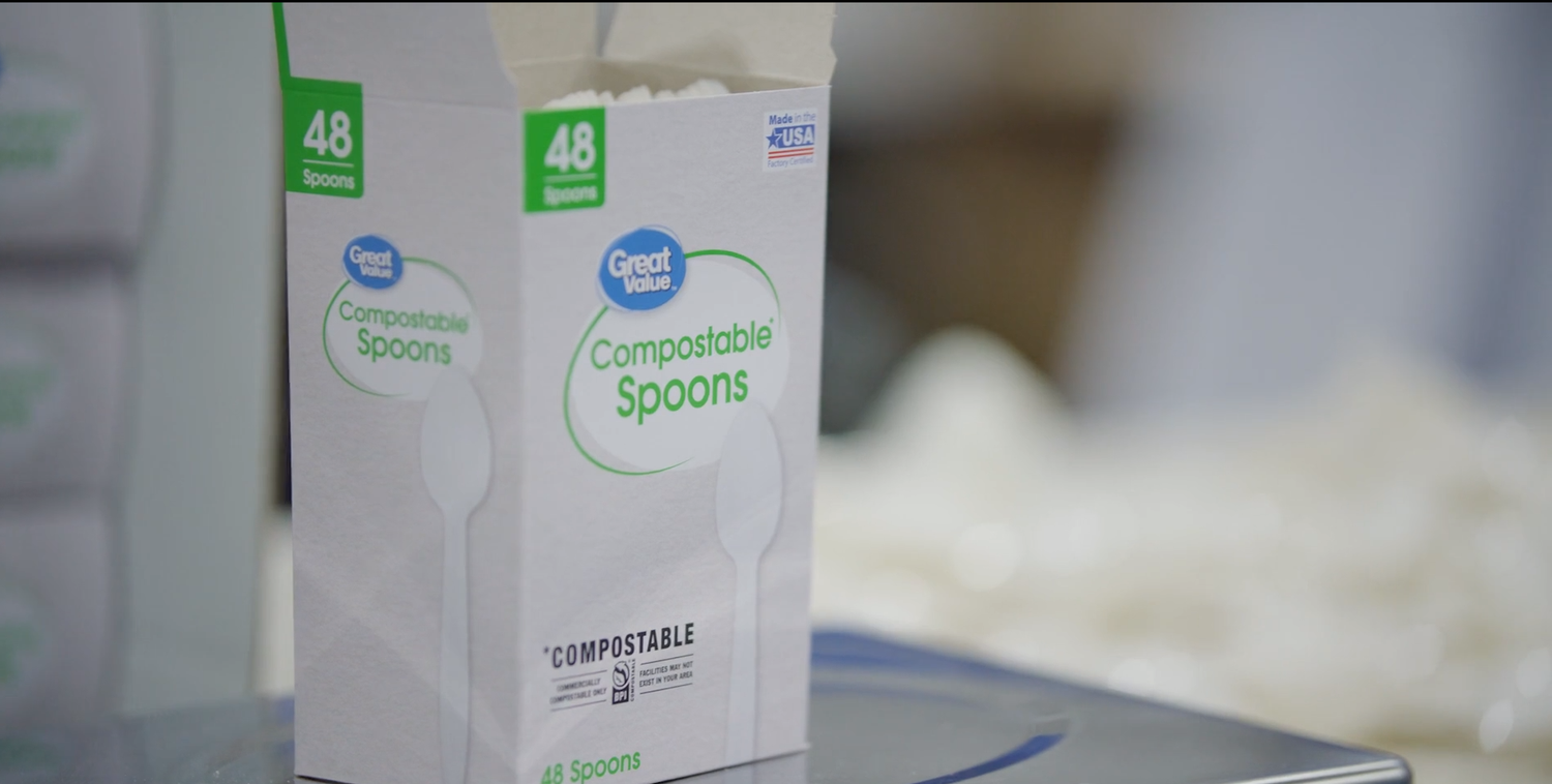 beyondGREEN Partners with Walmart to Manufacture Great Value Compostable Cutlery