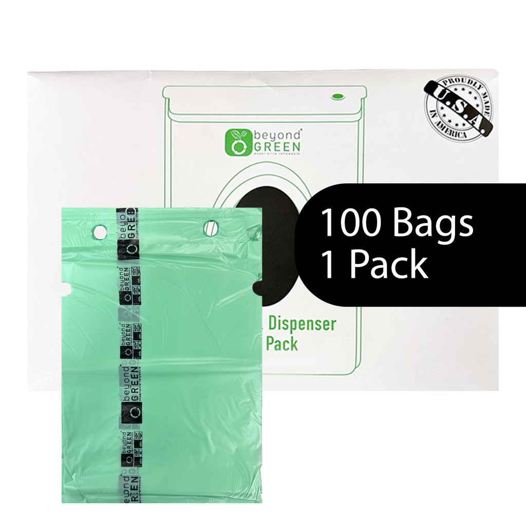 Dog Waste Bags – Single-Pull Refill 9" x 13" – Made in USA