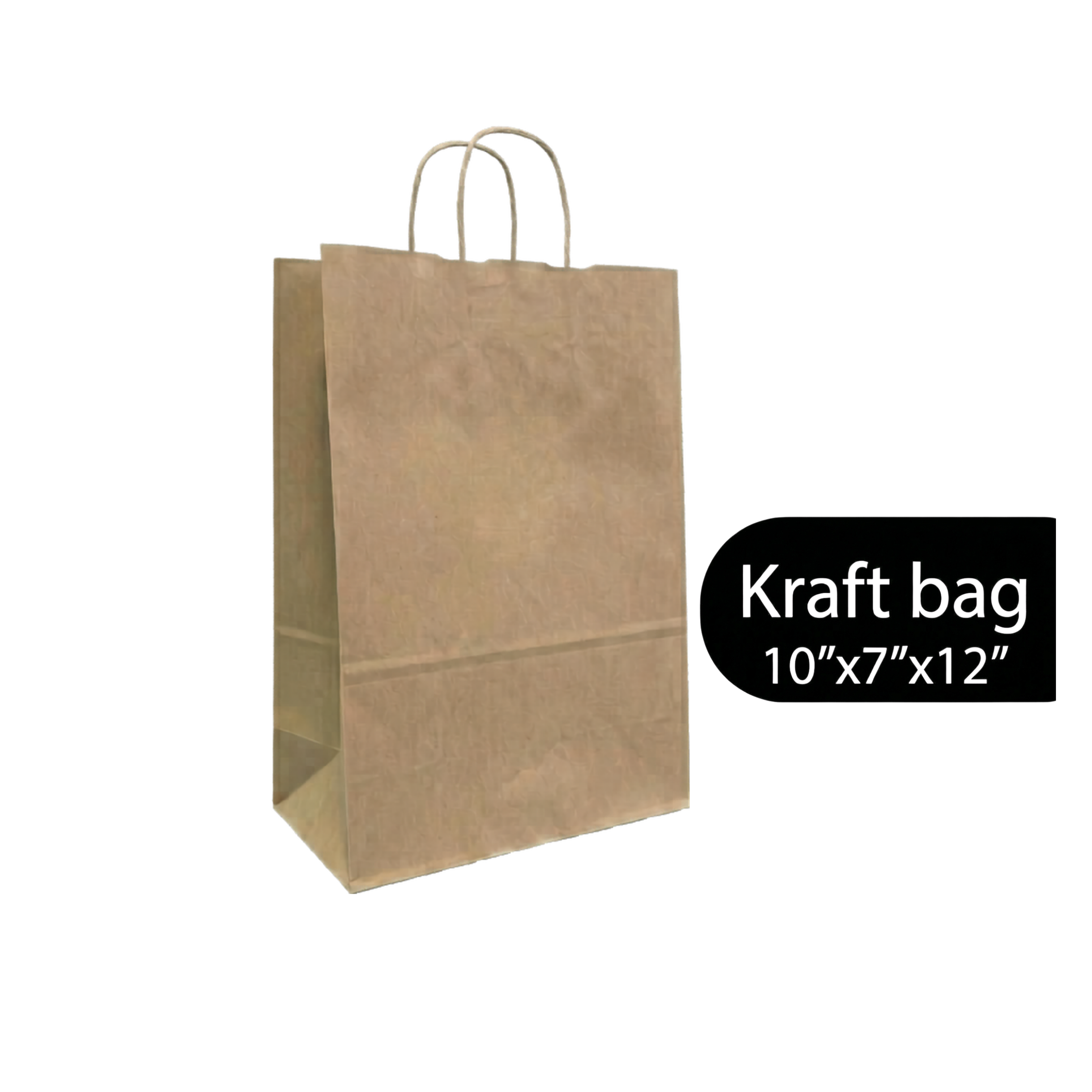 Post-Consumer FSC Kraft Paper Shopping Bags 250CT