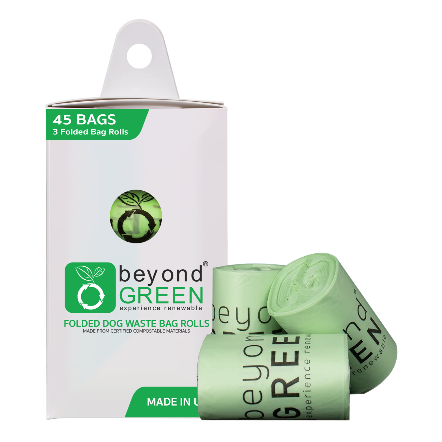 45 Count - Dog Poop Bags – Leak-Proof, Durable, Plant-Based Materials