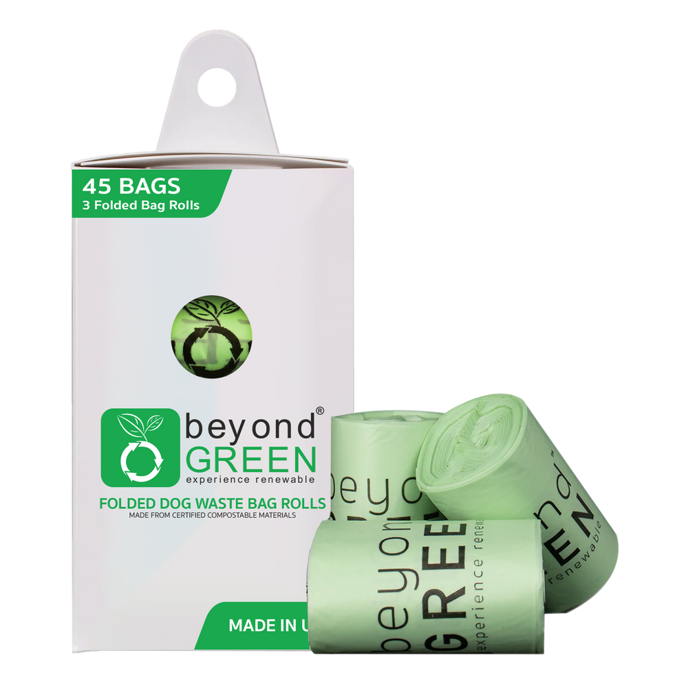 6-Pack of Compact Dog Poop Bags – Eco-Friendly, Leak-Proof (45 Bags per Pack)