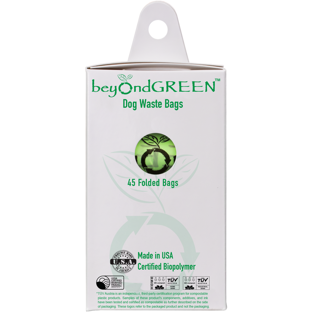 Plant-Based Dog Poop Bags for Leash Dispenser - 45 Bags