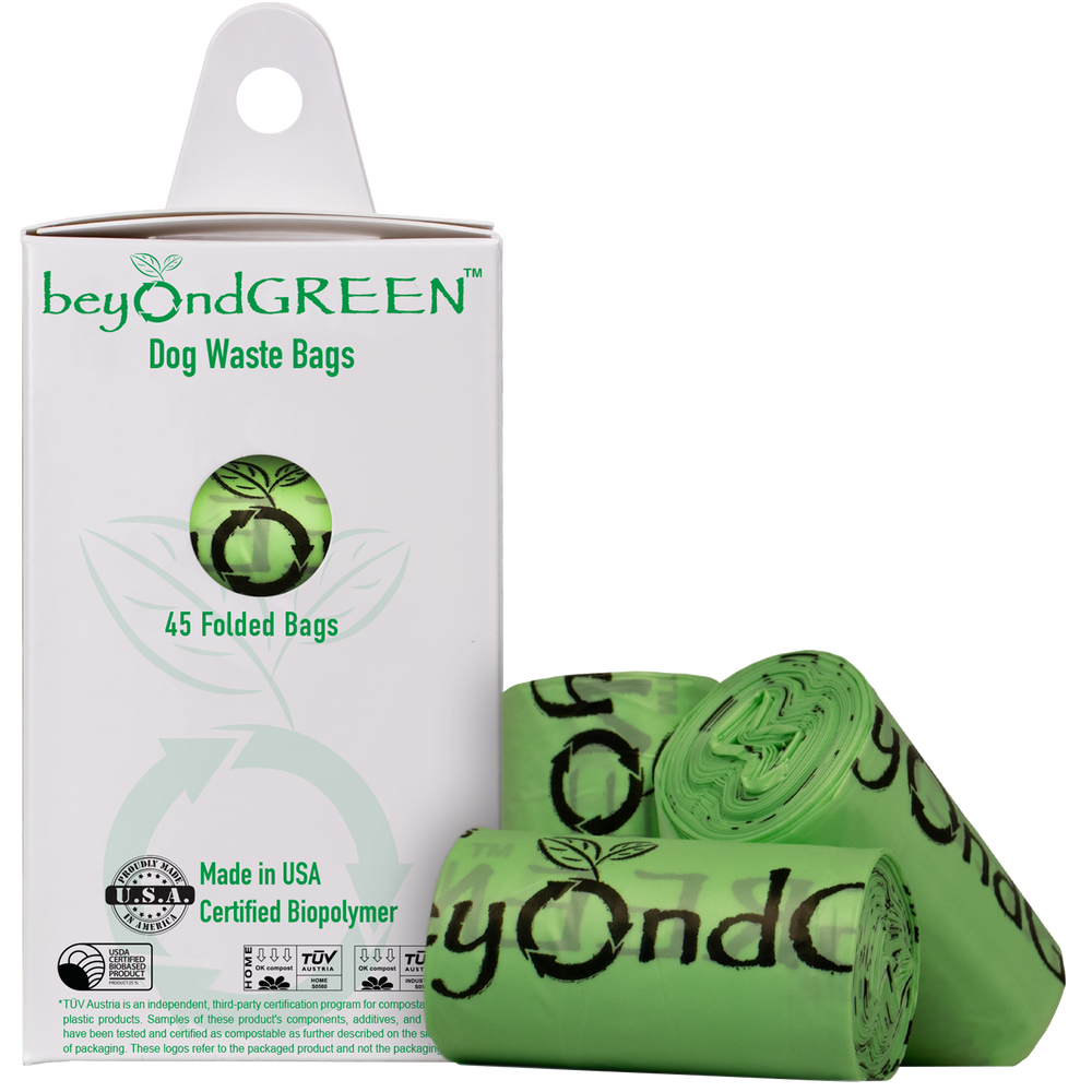 Plant-Based Dog Poop Bags for Leash Dispenser - 45 Bags
