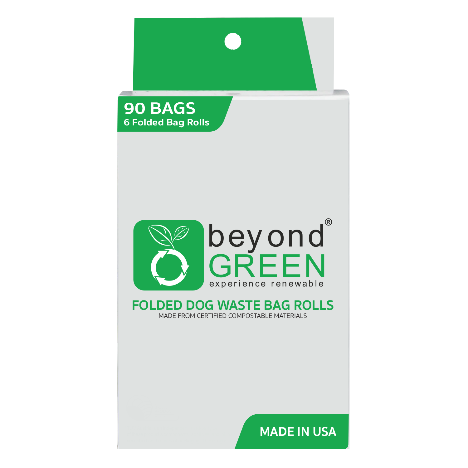 90 Count - Dog Poop Bags – Leak-Proof, Durable, Plant-Based Materials