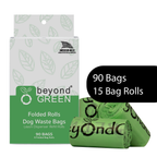 Dog Waste Bags – Green Folded Rolls (Multi-Pack Sizes)