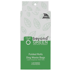 beyondGREEN Dog Waste Bags – Folded Rolls – Made in USA, Leak-Resistant, Extra-Strong