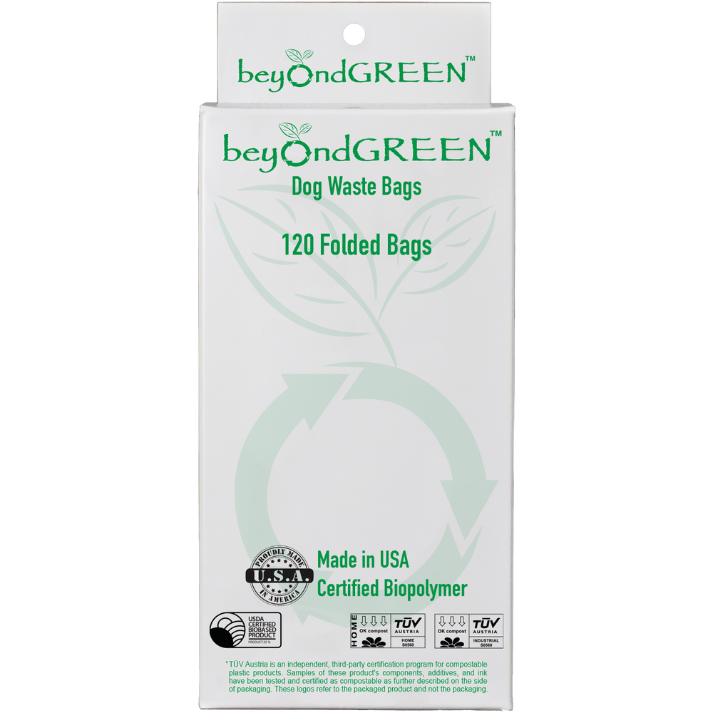 Plant-Based Dog Poop Bags for Leash Dispenser - 120 Bags