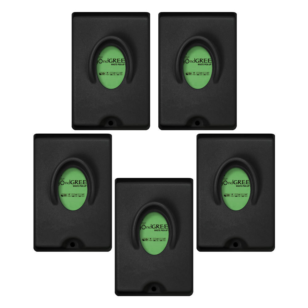 beyondGREEN Single-Pull Dog Waste Bag Dispenser – Wall/Pole Mount – Compatible with Single-Pull Header Packs – Heavy-Duty Construction