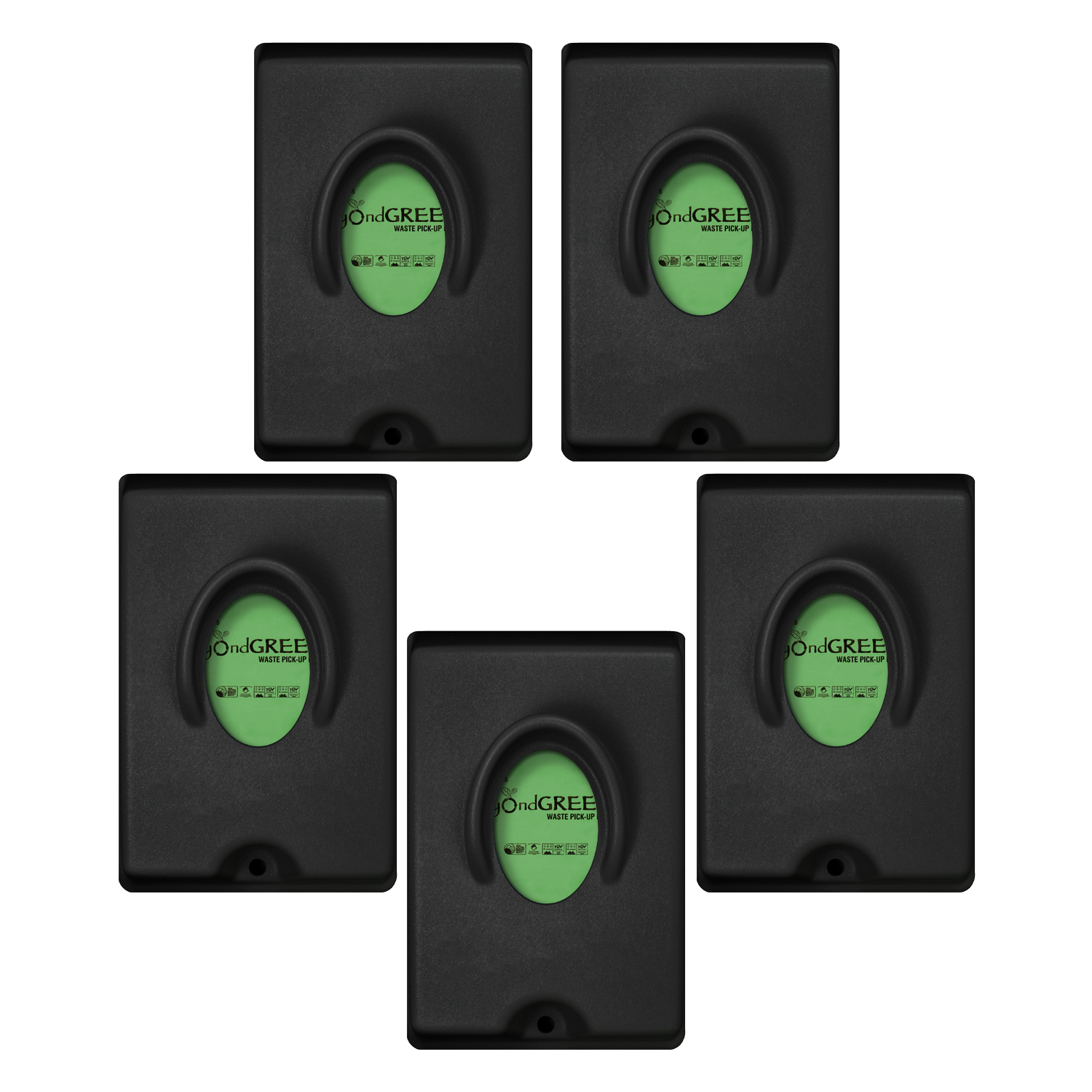 beyondGREEN Single-Pull Dog Waste Bag Dispenser – Wall/Pole Mount – Compatible with Single-Pull Header Packs – Heavy-Duty Construction