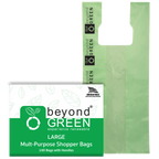 beyondGREEN Large Multi-Purpose Shopper Bags – Made in USA, Tear-Resistant & Leak-Resistant