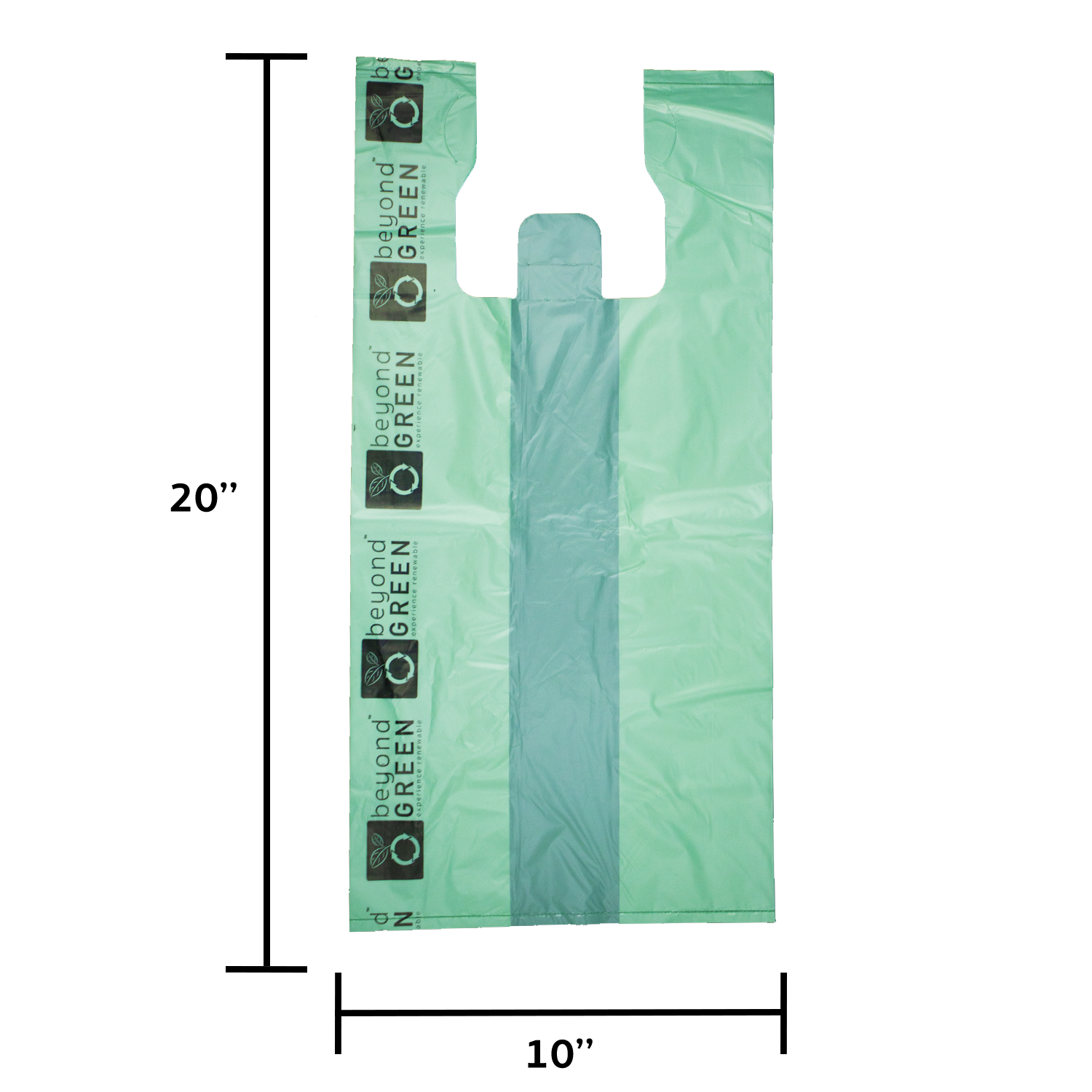 Plant-Based Large Food Safe Multi-Purpose Bags with Handles – 100 Bags
