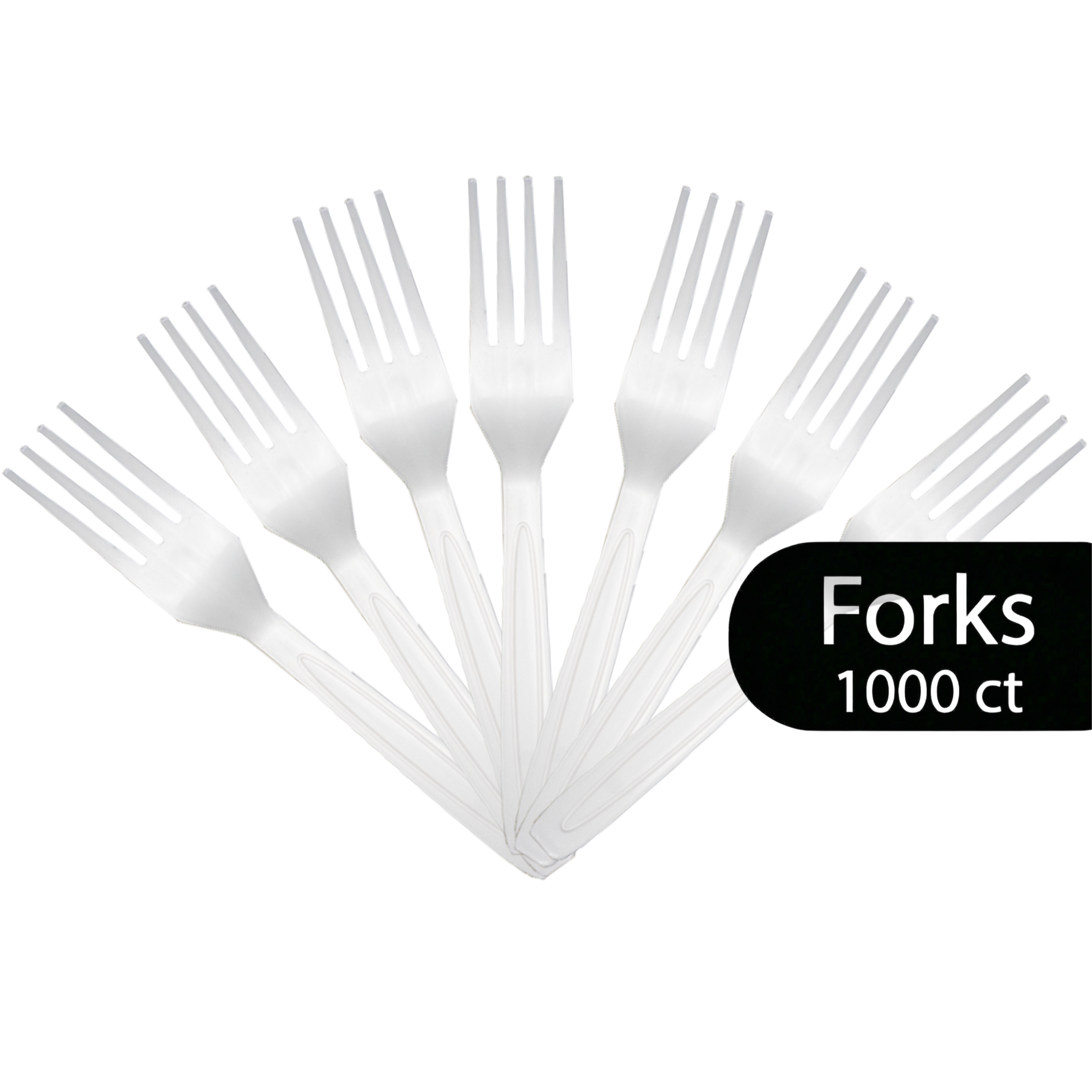 Cutlery Bulk Pack — 1000 Count (Choose: Forks, Knives, or Spoons)