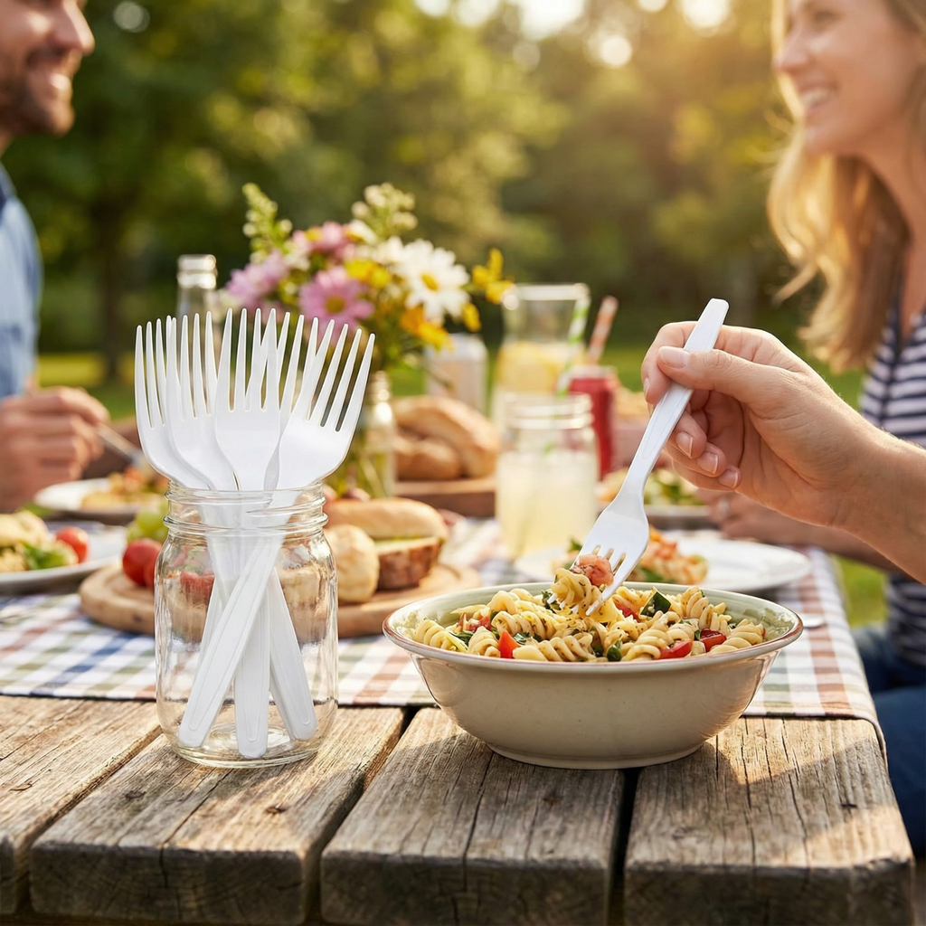 Cutlery Bulk Pack — 1000 Count (Choose: Forks, Knives, or Spoons)