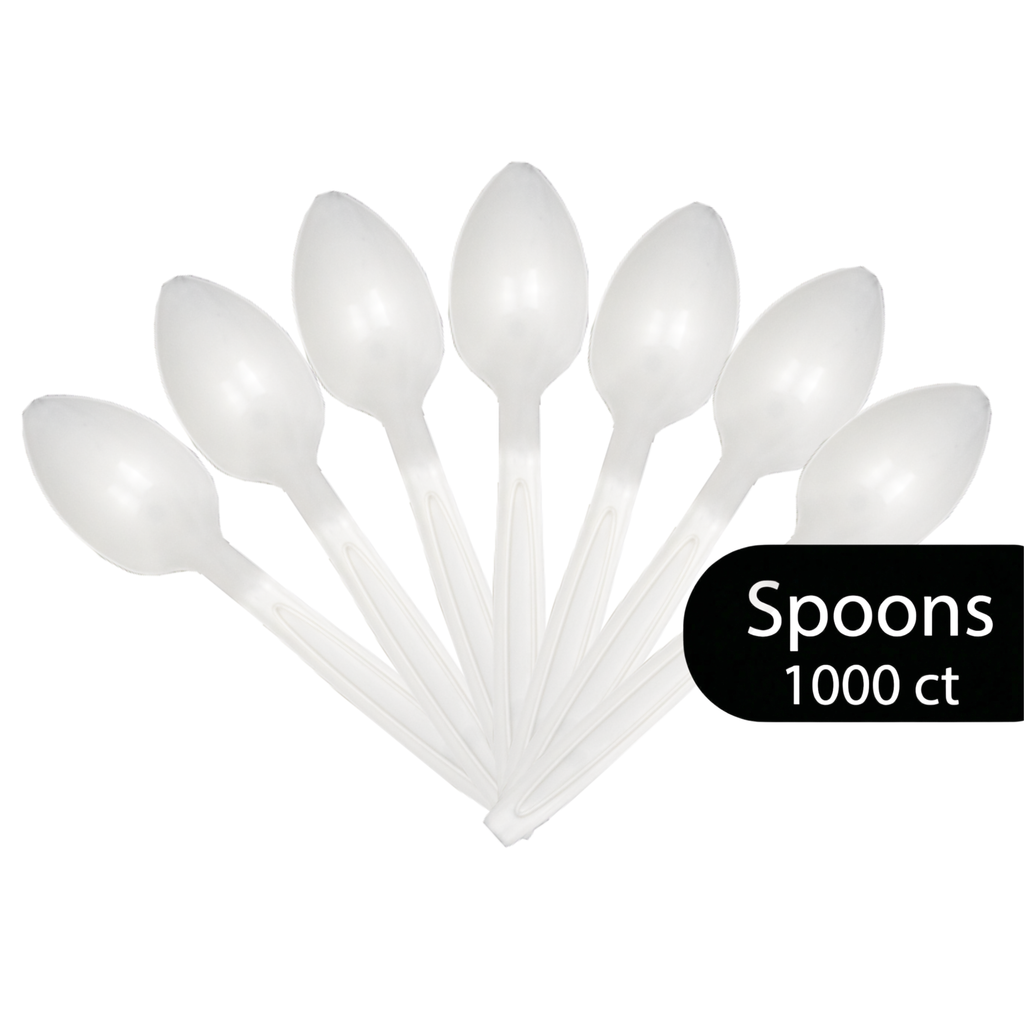 Cutlery Bulk Pack — 1000 Count (Choose: Forks, Knives, or Spoons)