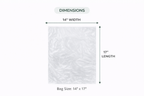 Clear Produce Bags - Roll of 100 Bags - 14" x 17"
