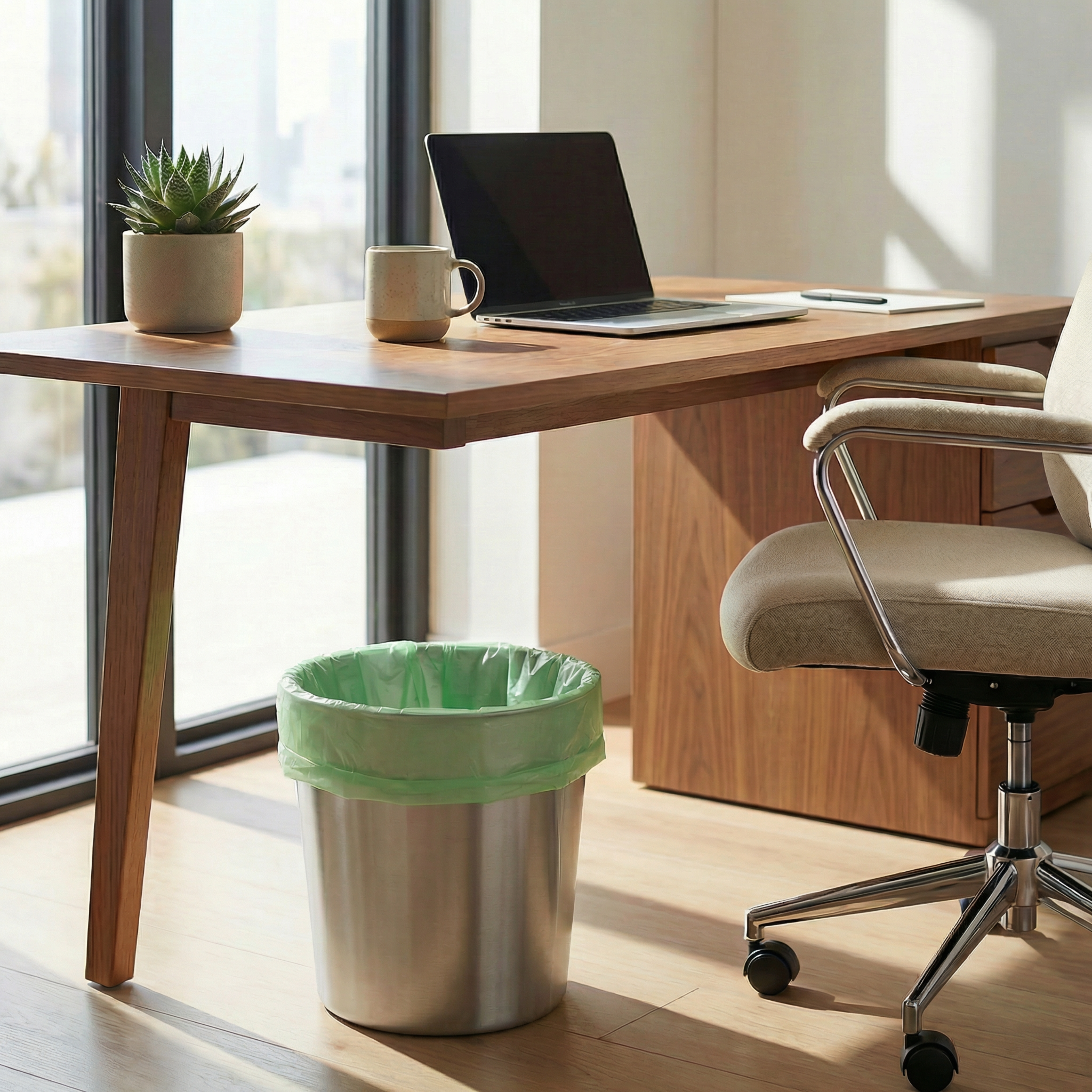 3-Gallon Plant-Based Trash Can Liner - 50 Bags