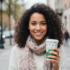 beyondGREEN Aqueous Paper Cups – 12 oz / 16 oz | Hot & Cold Use | Made in USA | 25 CT