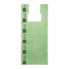 Large Green Cat Litter Bags – 10" x 20" with 7" Gusset & Handles – Made in USA