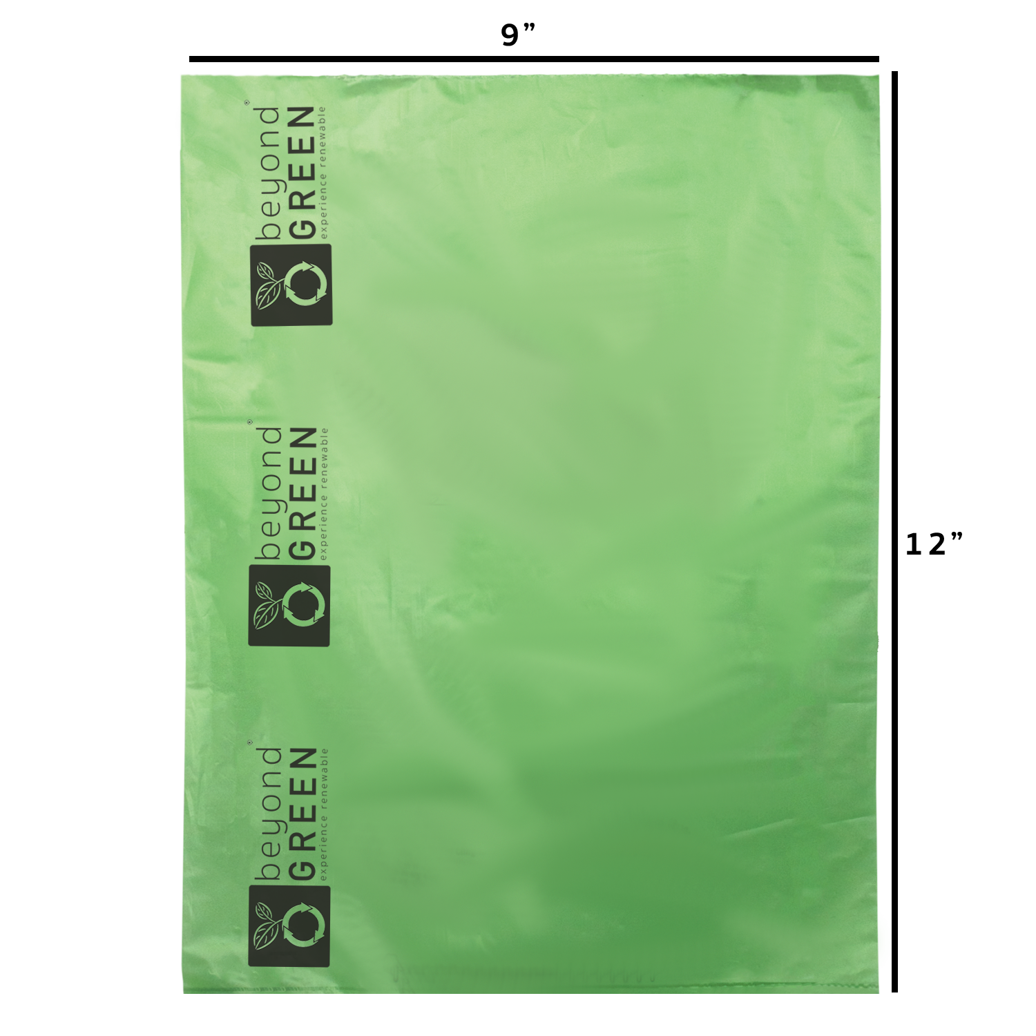 beyondGREEN Dog Waste Bags – Folded Rolls – Made in USA, Leak-Resistant, Extra-Strong