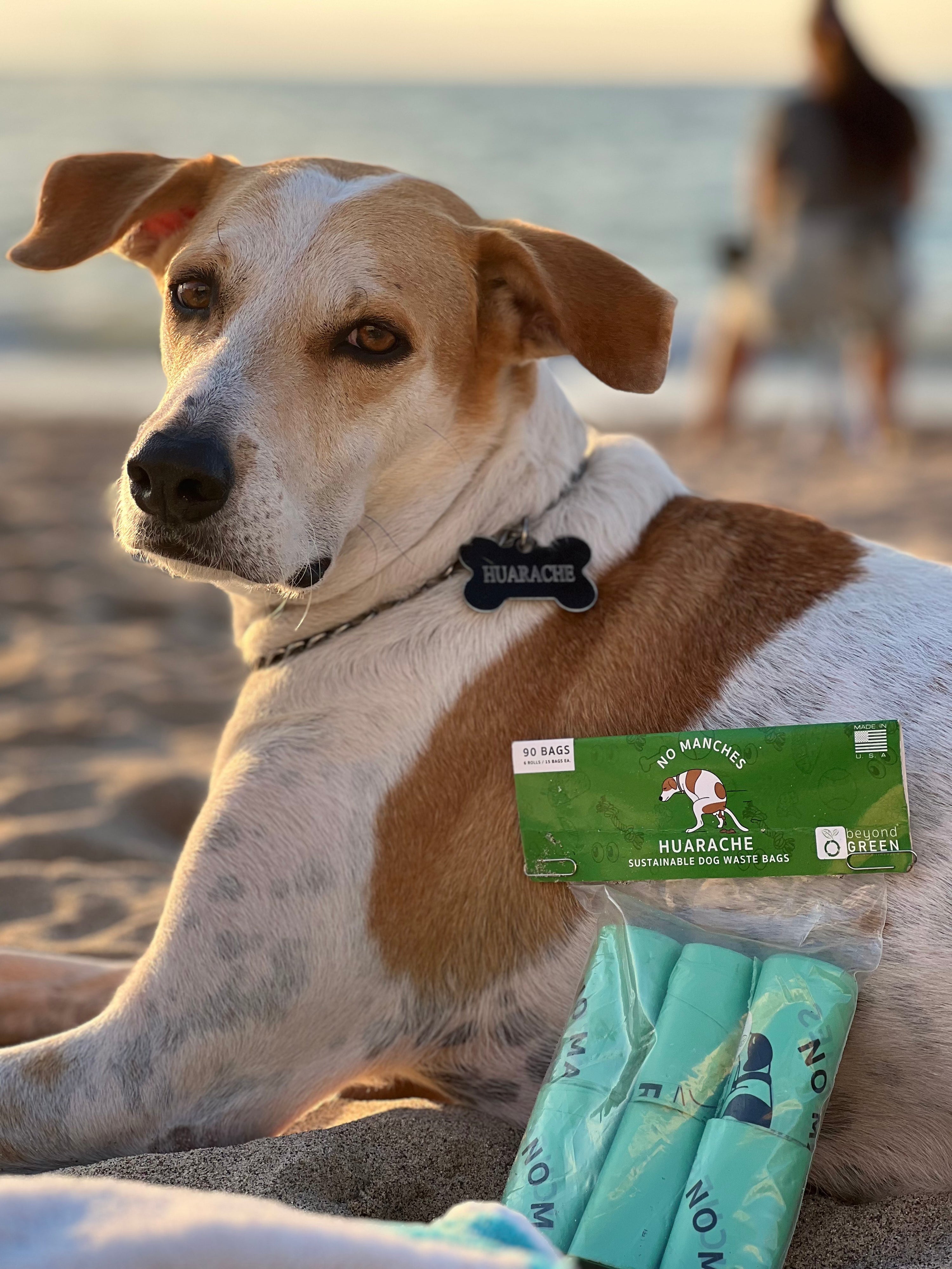 Huarache Dog Waste Bags – 9” x 12” Folded | 15 Bags per Roll – Strong, Easy-Open, Leak-Resistant