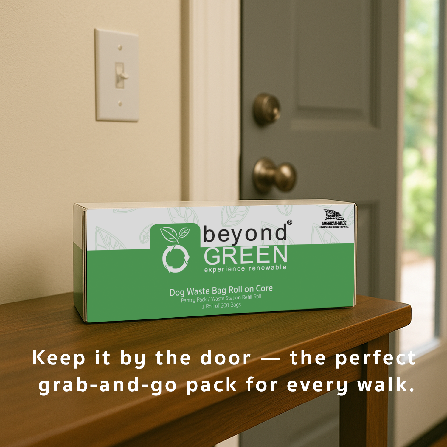 Dog Waste Bags Refill Roll for Park Dispenser - 200 Bags on Roll