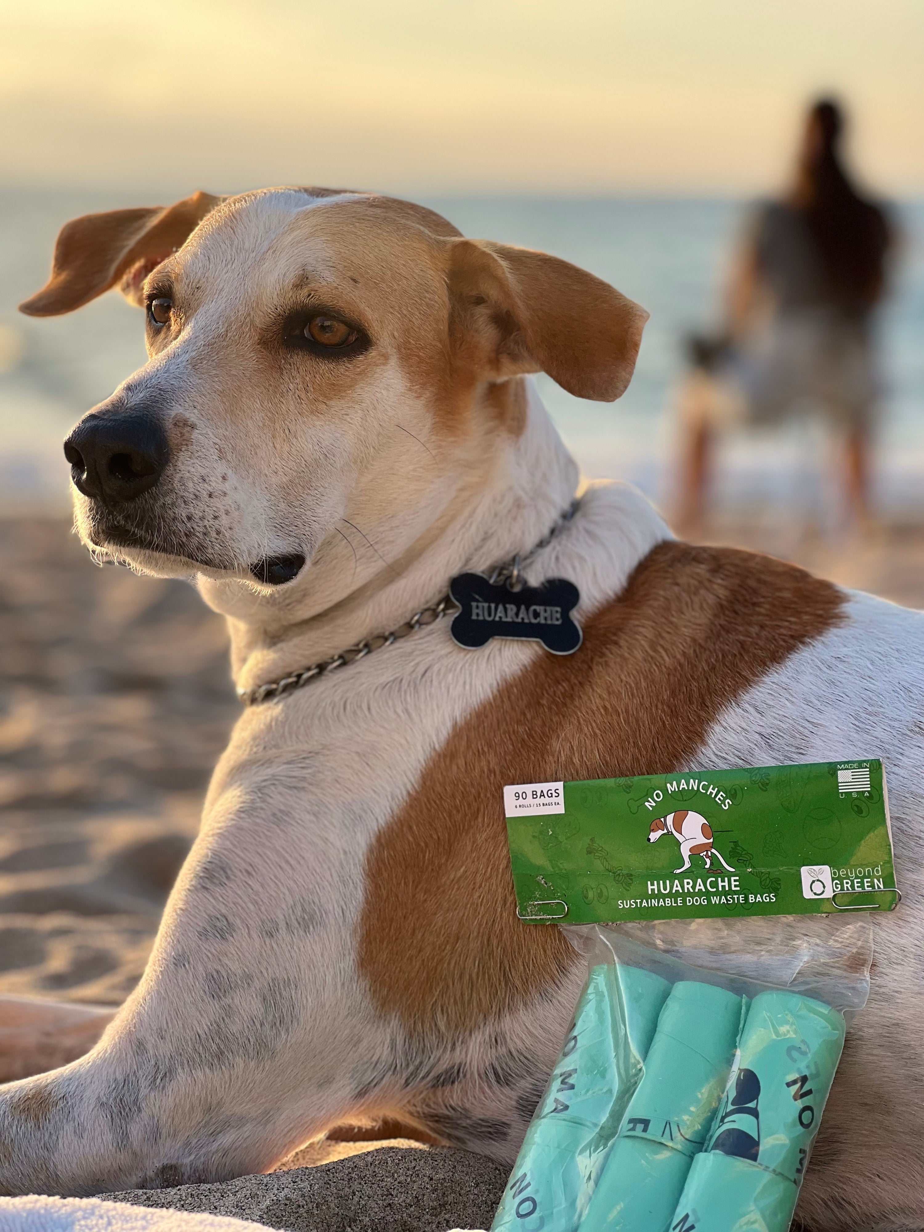 Huarache Dog Waste Bags – 9” x 12” Folded | 15 Bags per Roll – Strong, Easy-Open, Leak-Resistant