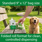 Dog Waste Bags – Green Folded Rolls (Multi-Pack Sizes)