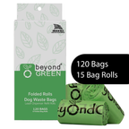 Dog Waste Bags – Green Folded Rolls (Multi-Pack Sizes)