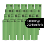 Dog Waste Bags – 200-Count Core Roll 8" x 13" – Made in USA
