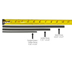 Wrapped 10.25'' x 0.27'' Compostable White Giant Drinking Straws - 1,850 Count