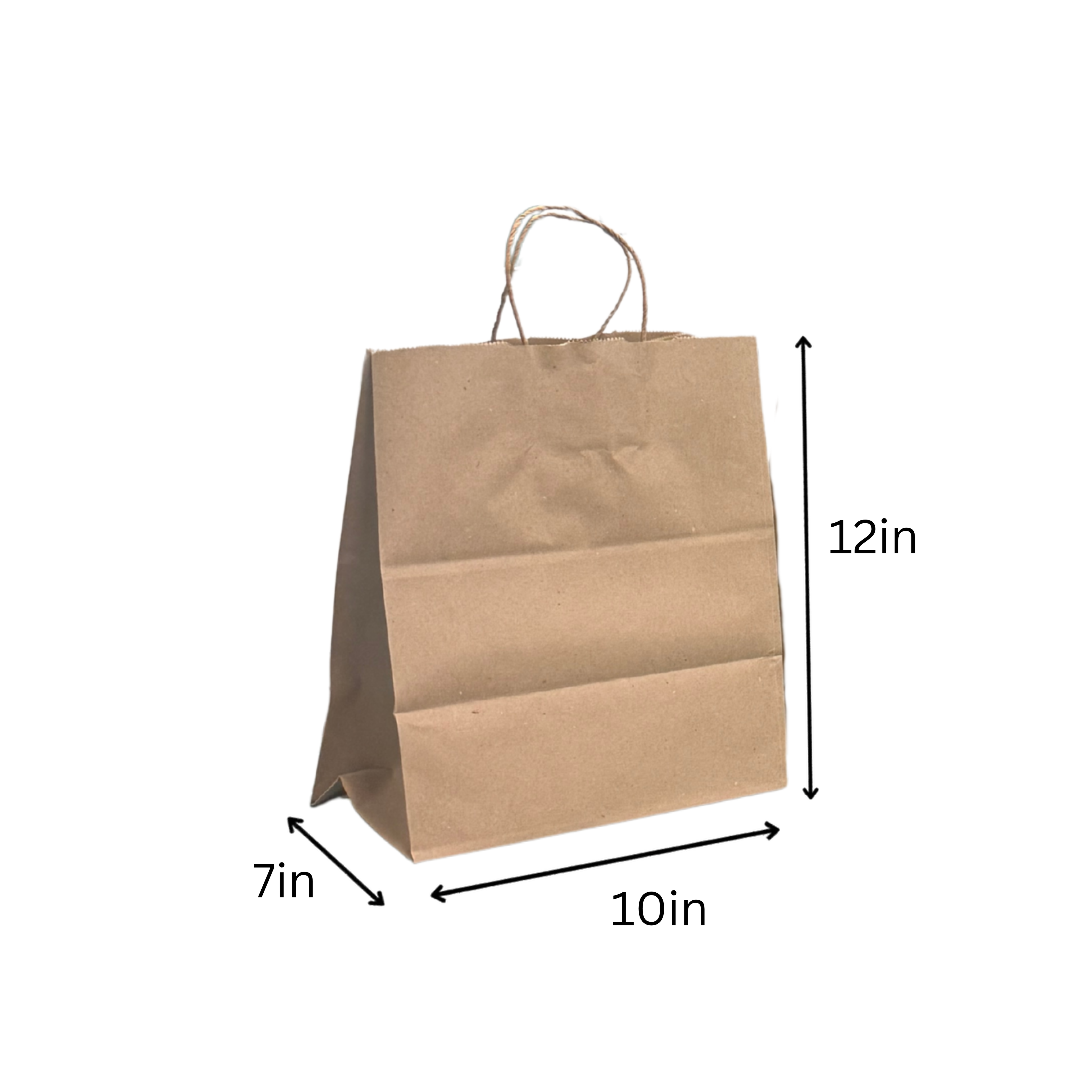 FSC Kraft Paper Shopping Bags – 250 Count | Post-Consumer Recycled | beyondGREEN