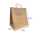 FSC Kraft Paper Shopping Bags – 250 Count | Post-Consumer Recycled | beyondGREEN