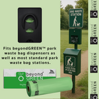 beyondGREEN Dog Waste Bags – Grab & Go Bulk Pack – 200 Bags on Roll with Core - Made in USA, Leak-Resistant, Folded Rolls