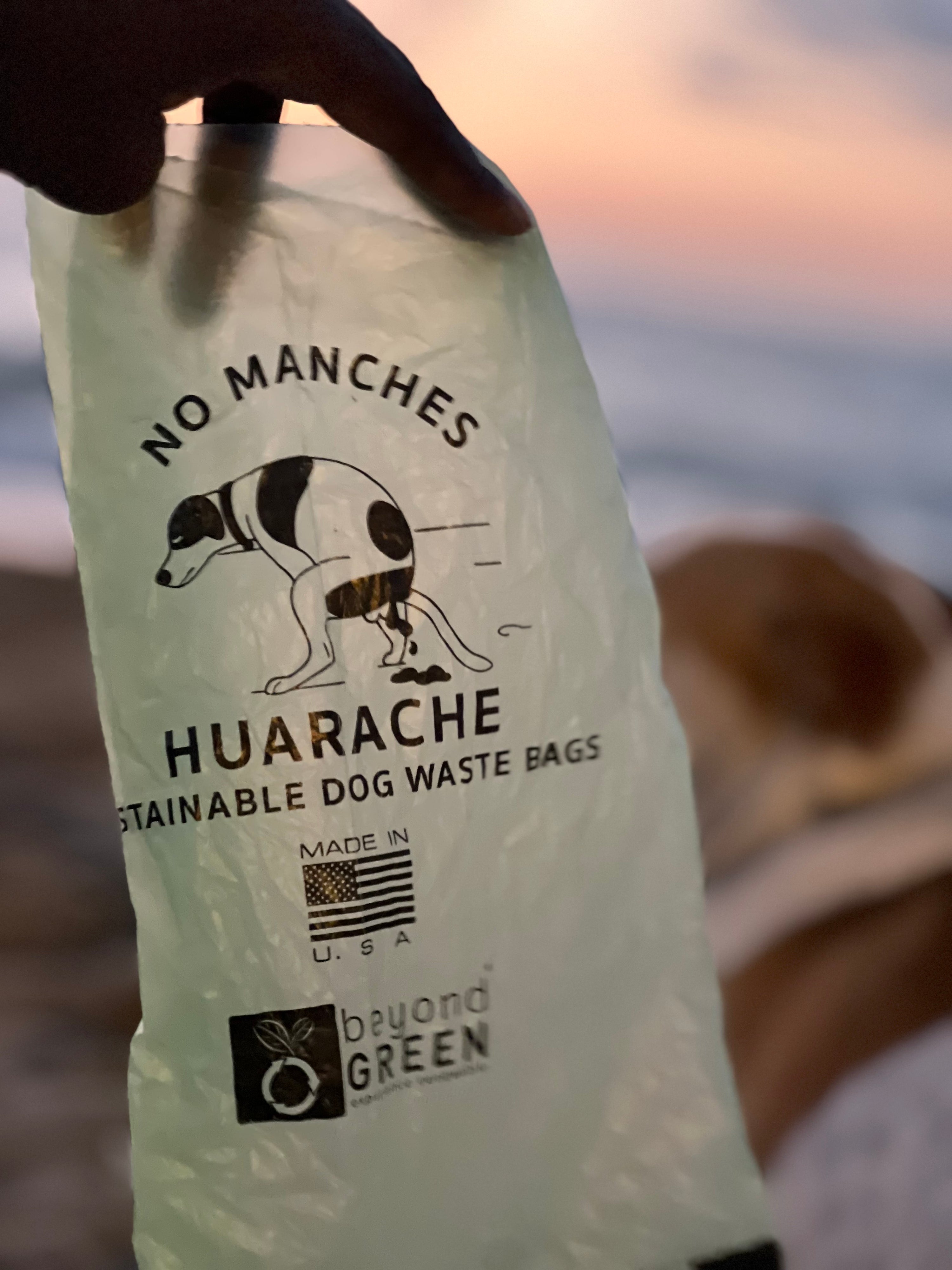 Huarache Dog Waste Bags – 9” x 12” Folded | 15 Bags per Roll – Strong, Easy-Open, Leak-Resistant