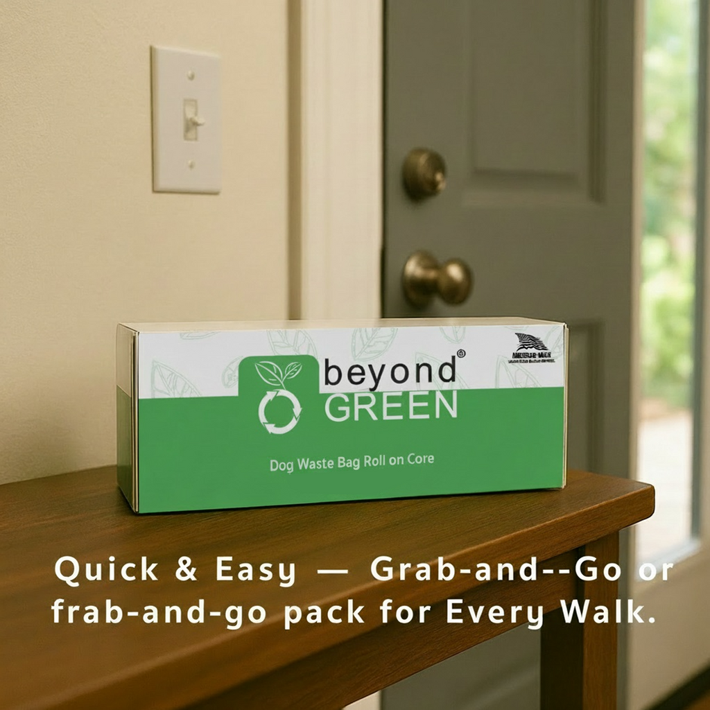 Dog Waste Bags – 200-Count Core Roll 8" x 13" – Made in USA