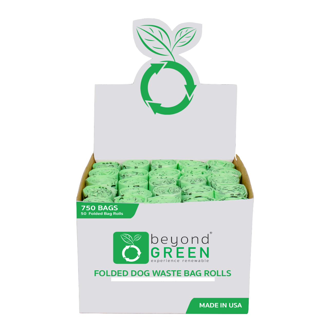 6-Pack of Bulk Dog Poop Bags – 750-Count Eco-Friendly Plant-Based Bags for Home Use or Retail Displays