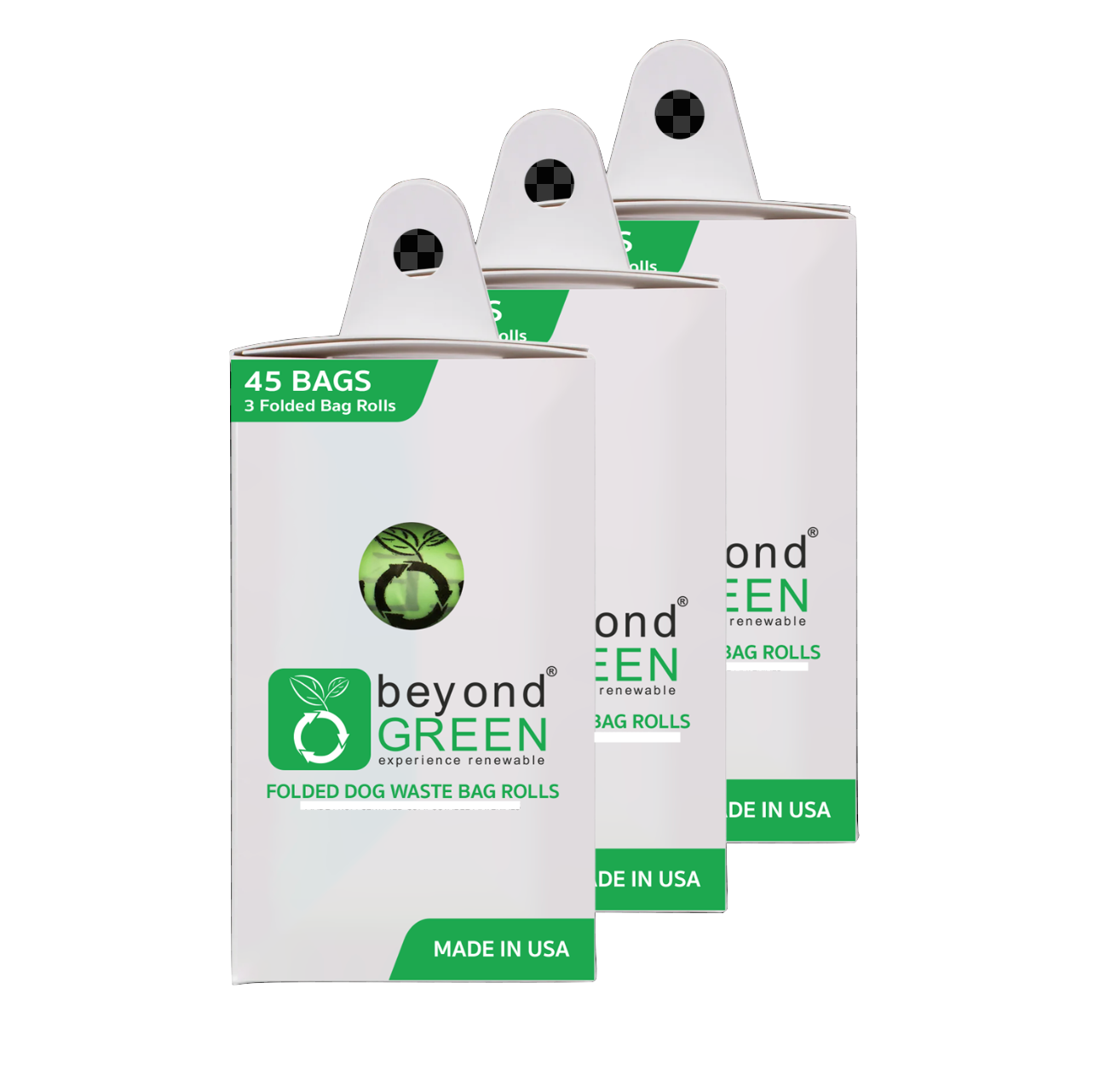 3-Pack of 45 Dog Poop Bags – Leak-Proof, Durable, Plant-Based Materials, Eco-Friendly Disposal Bags