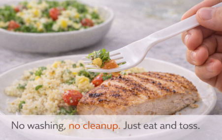 beyondGREEN Forks (White) – 30 Count Made in USA, Durable Heavy-Duty Set