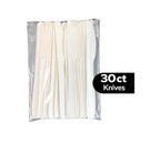 beyondGREEN Knives (White) – 30 Count Made in USA, Durable Heavy-Duty Set