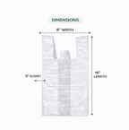beyondGREEN Clear Multipurpose Take Out Bag — Durable, Easy-Carry, Made in USA - 1000 Count