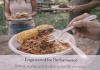 beyondGREEN Assorted Cutlery Pack – 30 Count (White) – Made in USA, Durable Heavy - Duty Set - beyondGREEN biotech™