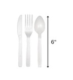 beyondGREEN Assorted Cutlery Pack – 30 Count (White) – Made in USA, Durable Heavy - Duty Set - beyondGREEN biotech™