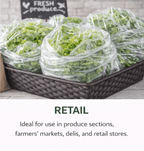 beyondGREEN Clear Multipurpose Take Out Bag — Durable, Easy - Carry, Made in USA - 1000 Count 8"x5"x16" - 1000 Count - beyondGREEN biotech™