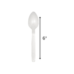 beyondGREEN Spoons (White) – 30 Count Made in USA, Durable Heavy - Duty Set - beyondGREEN biotech™
