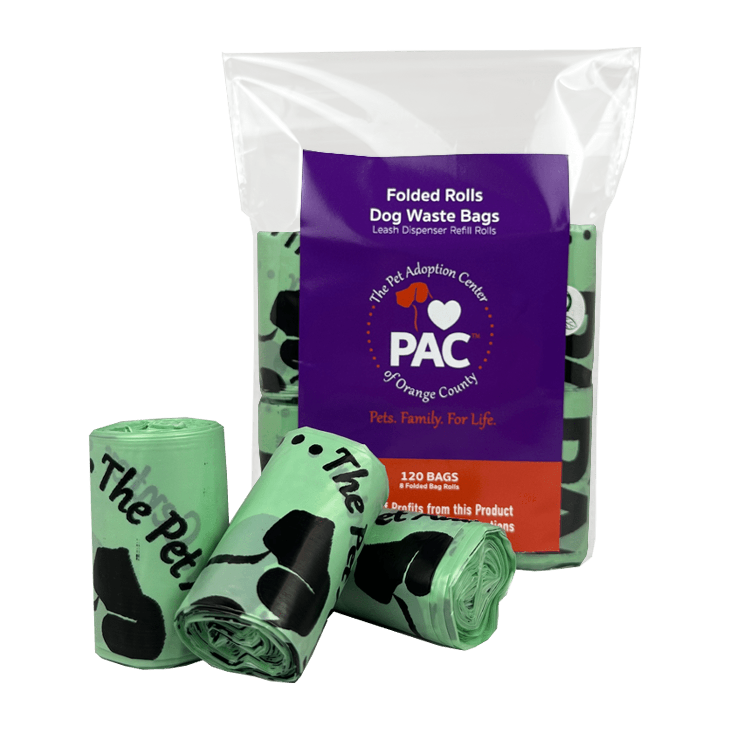 beyondGREEN x PAC-OC — 120 Count Dog Waste Bags (Folded Rolls) - Dog Waste Bags - beyondGREEN™