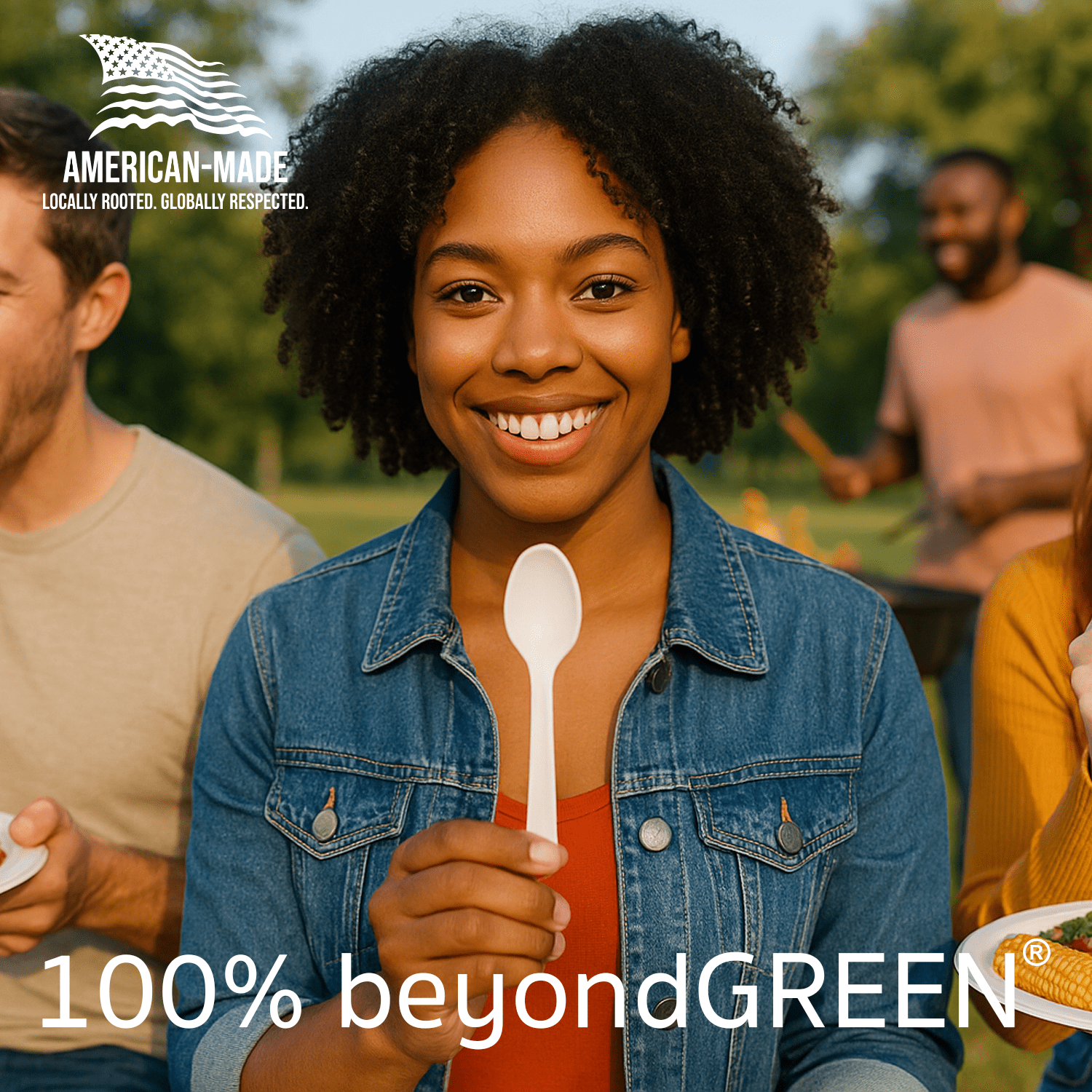 beyondGREEN's BPI Certified Spoons – 1,000 Unwrapped Bulk Case | Made in USA - Cutlery - beyondGREEN biotech™