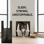 Black Cat Litter Bags – 8" x 16" with 5" Gusset & Handles | 100 Count | Made in USA | beyondGREEN - Cat Litter Bags - beyondGREEN™