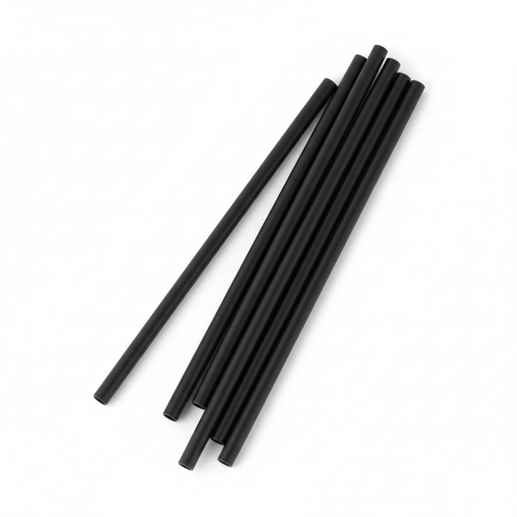 Cocktail Drinking Straws Bulk Pack – Black Unwrapped Cocktail Straws - 2,500 Count - beyondGREEN biotech™